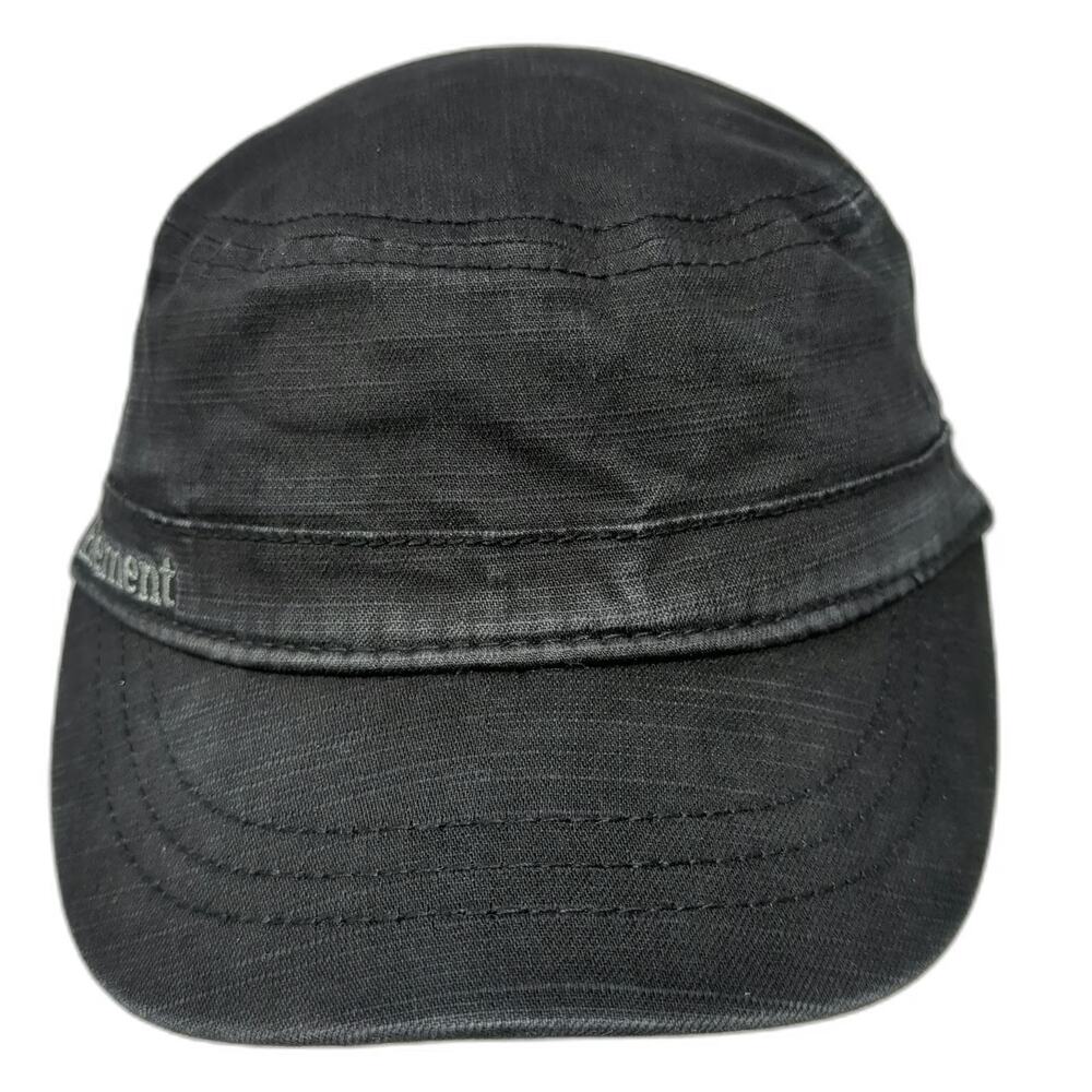 Element Army Cap Black One Size Skateboarding Cotton Spandex Slideback Hat